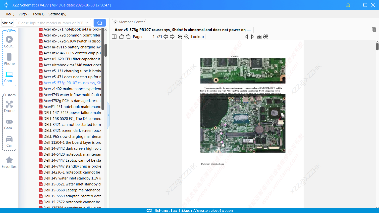 Laptop Acer V5-573g PR107 Causes Sys_ Shdn# Is Abnormal And Does Not Power On,